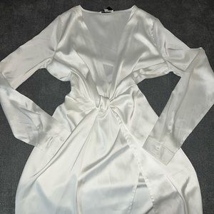 White Satin dress